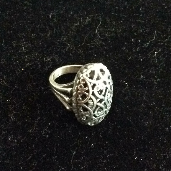 Filigree silver ring - Picture 3 of 6